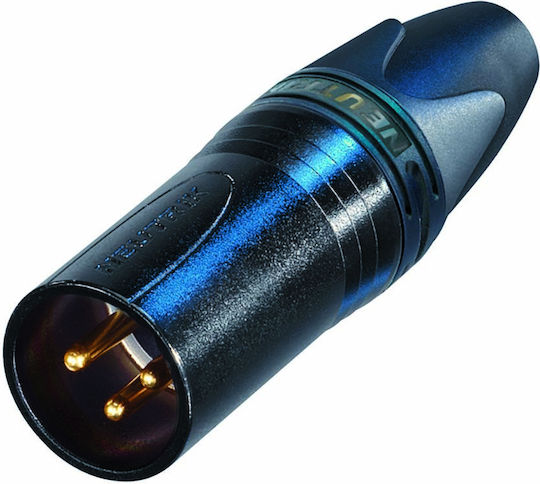 Neutrik 3-pin Xlr Male Cable Connector Ip40 Metal Housing Nc3mxx-b Blue