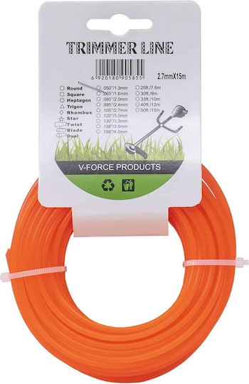 98613 Brush Cutter Trimmer Line Length 15m and Thickness 2.7mm
