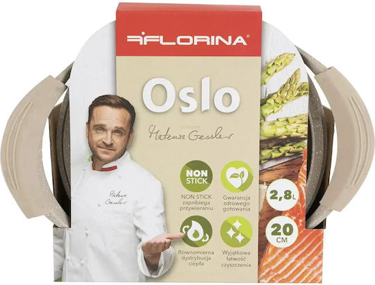 Florina Oslo Βαθιά Κατσαρόλα από Αλουμίνιο 2.8lt / 20cm