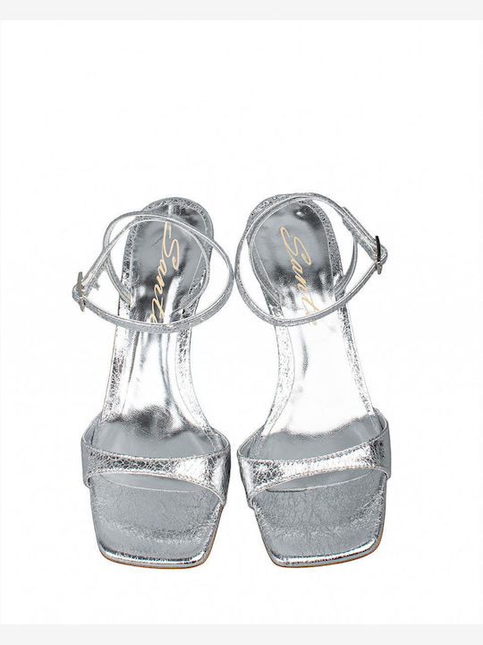 Damen Sandalen Silber