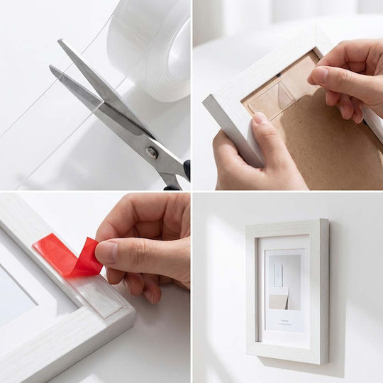 Avizar Nano Tape Double-sided Fixing Adhesive Tape 3cm X 1m No Drilling White