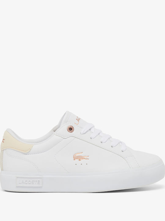 Lacoste Παιδικά Sneakers Λευκά Lacoste Παιδικά Sneakers Λευκά