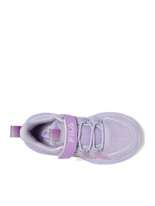 Memory Motion Παιδικά Sneakers Ανατομικά με Σκρατς Μωβ