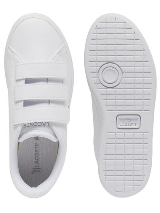 Carnaby Kids Sneakers with Hoop & Loop Closure White