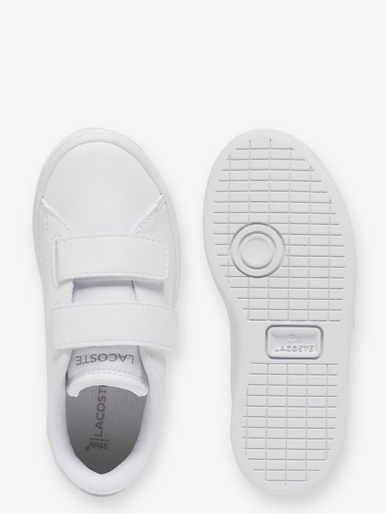 Carnaby Kids Sneakers with Hoop & Loop Closure White