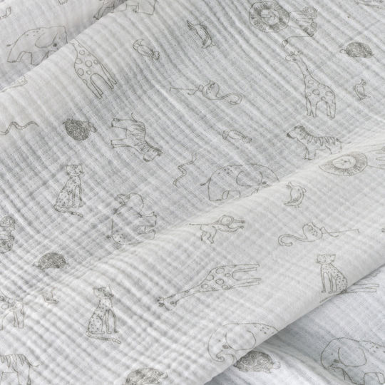 Kentia Cot White Blanket 100x140cm