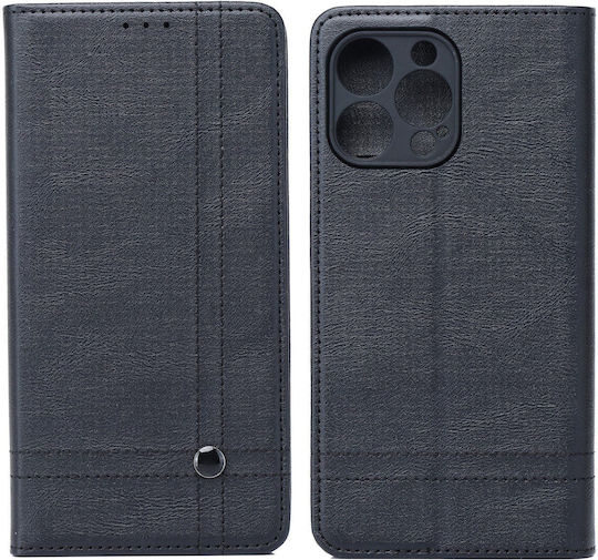 Tel1 Xiaomi Redmi A5 4G Gestickte Prägung Handyhülle Buch Schwarz