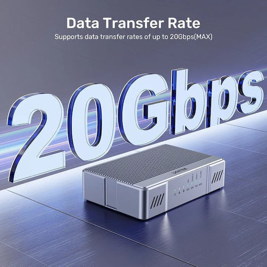 Unitek Usb-c 2-bay External M2 Ssd Enclosure Raid 20gbps S1247a