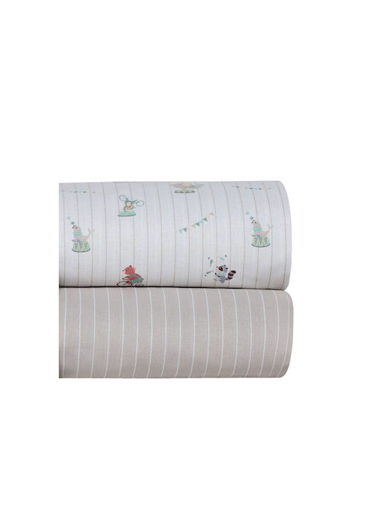 Kentia Set Baby Sheets Cradle Cotton White 60x120cm 2pcs