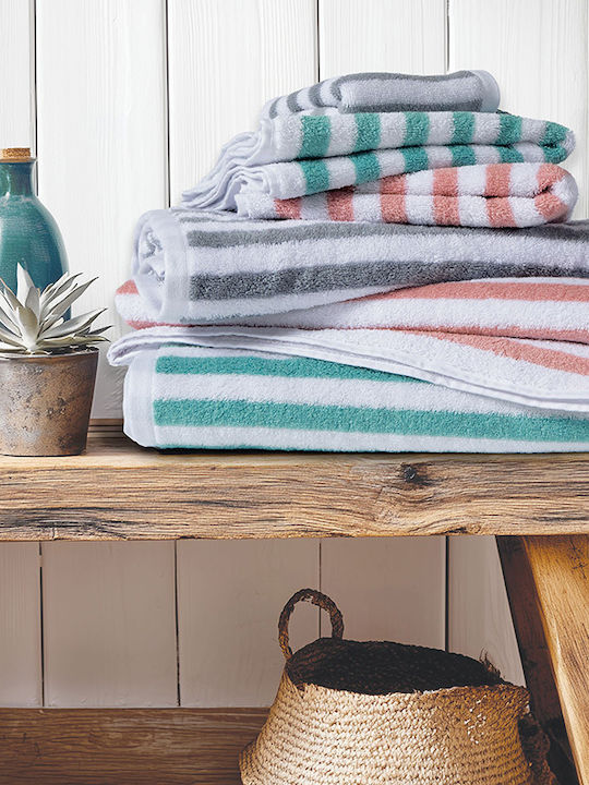 Nef-Nef Homeware Handtuch Casual 30x50cm Aqua Gewicht 550gr/m²