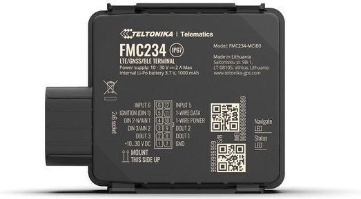 Teltonika GPS Tracker FMC234 4G/LTE GSM for Cars Motorcycles Boats Trucks Waterproof