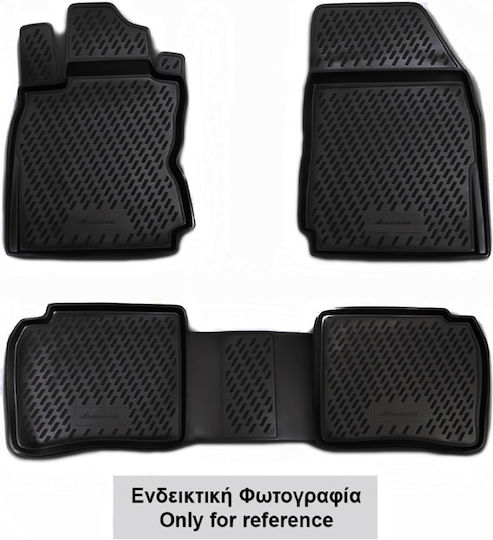 Novline Предни Постелки Тип Скафак 2бр от Маркуч за Ford Transit 2006-2014 Черен / Черно