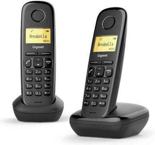 Gigaset Basic 100 Duo Ασύρματο Τηλέφωνο Duo Μαύρο