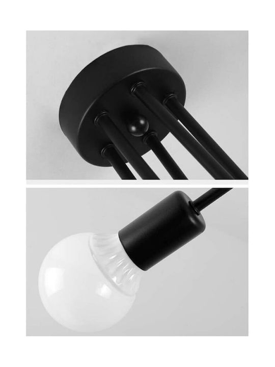 Lumini Suspendate Negru 65x34cm