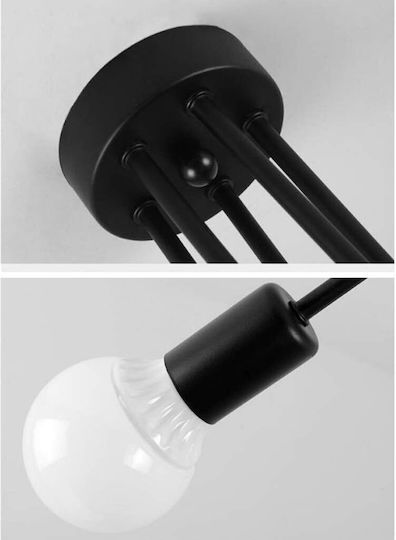 Lumini Suspendate Negru 65x34cm