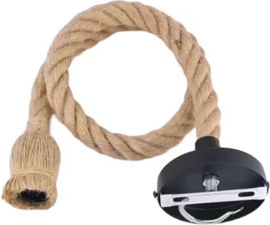 Zola Deckenleuchte Schwarz mit Seil