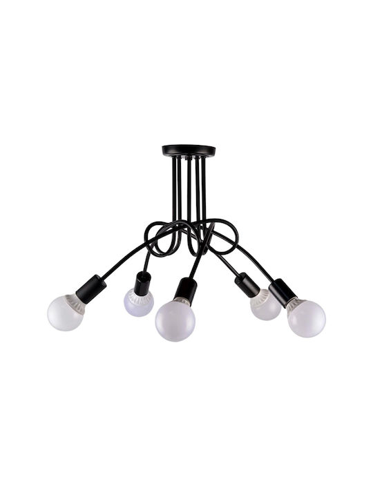 Lumini Suspendate Negru 65x34cm