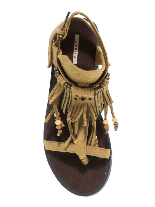 Women's Flat Sandals Brown