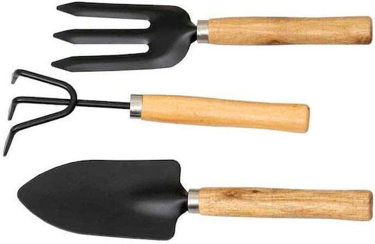 Комплект От 3 Градински Инструмента Дървена Дръжка Черни Z-tools Zts 8273