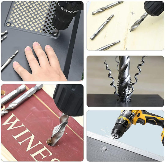 Burghie HSS Cu Cap De Foraj Hexagon Pentru Metal 0.5mm / 0.7mm / 0.8mm / 1.25mm / 1.5mm / 6.35mm
