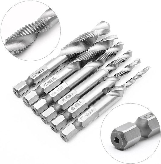 Burghiu HSS cu Cap de Foraj Hexagon Pentru Metal și Lemn 0.5mm / 57mm / 0.7mm / 60mm / 0.8mm / 1.25mm / 59mm / 1.5mm / 65mm