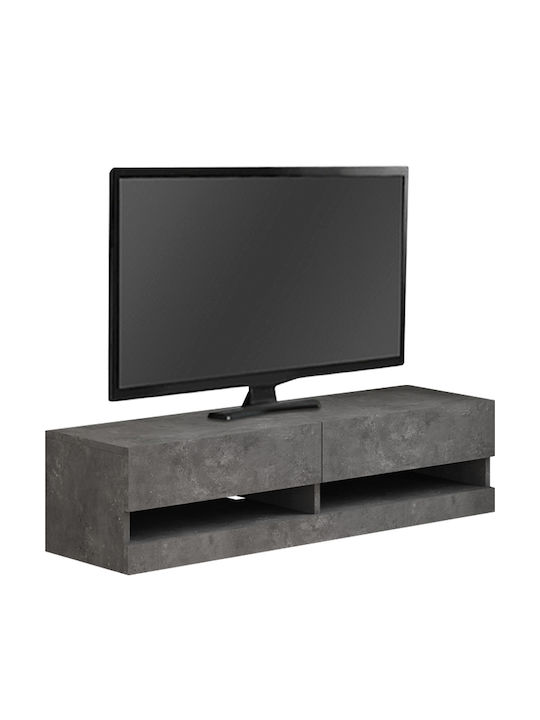Moon Mit LED-Beleuchtung Grau M120xT33,8xH30cm