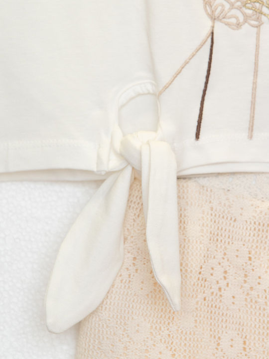 Kids Set with Pants Summer 2pcs White