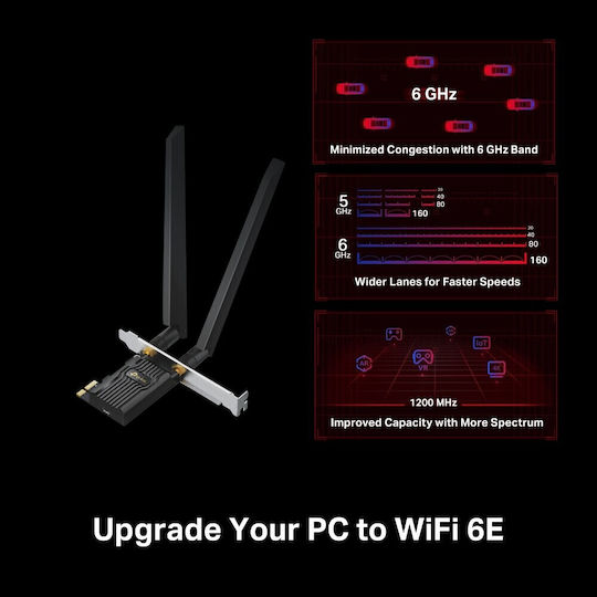 Tp-link Archer Txe72e Axe5400 Wi-Fi 6e Netzwerkkarte