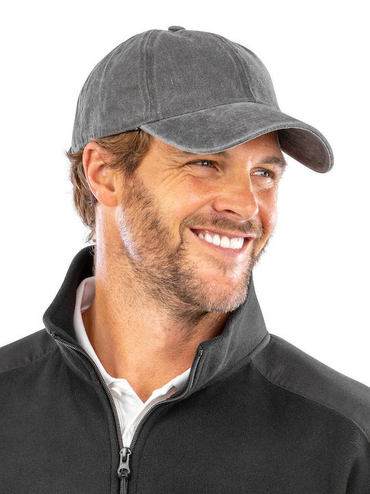 Result Pure Cotton Vintage Cap Result Headwear Rc092x Vintage Black Result Pure Cotton Vintage Cap Result Headwear Rc092x Vintage Black
