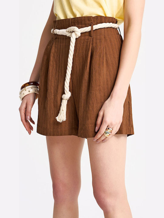 Women's Shorts Tobacco Brown FBL013-118-03-Tobacco-Brown
