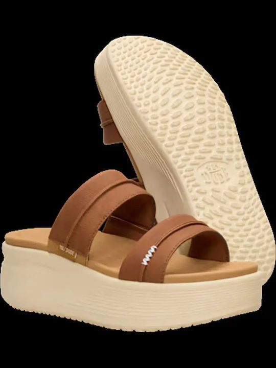 Women's Platforms Summer Style Brown Slippers