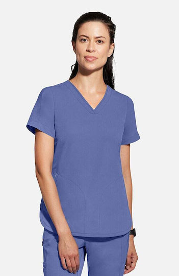 Healing Hands Female Medical Blouse Light Blue
