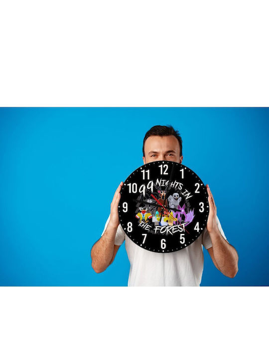 Koupakoupa Kids Wall Clock Roblox 99 Nights In The Forest Wooden 30cm