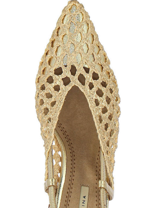 Heels with Medium Heel Gold
