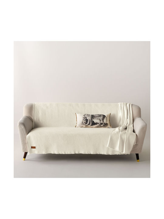 Kentia Μαξιλάρι Καναπέ Fancy S26 από 100% Βαμβάκι Εκρού 30x60εκ.
