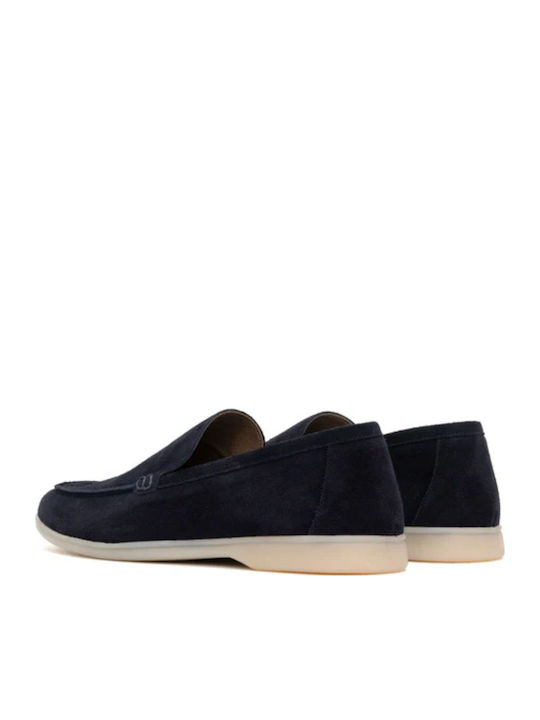 Wildleder Herren Mokassins in Blau Farbe