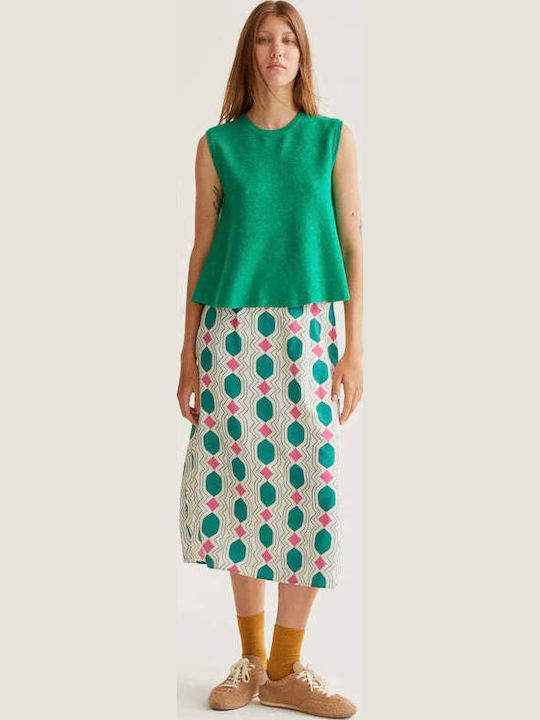 Ψηλόμεση Midi Φούστα Multicolour