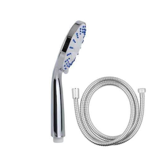 Avizar Multi-jet Shower Head 1.5m Hose Wall Mount White
