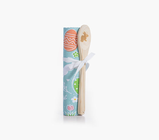 Nef-Nef Homeware Bunny Πασχαλινός Λαγός Ξύλινος Μπλε 40x70εκ. Σετ 2τμχ