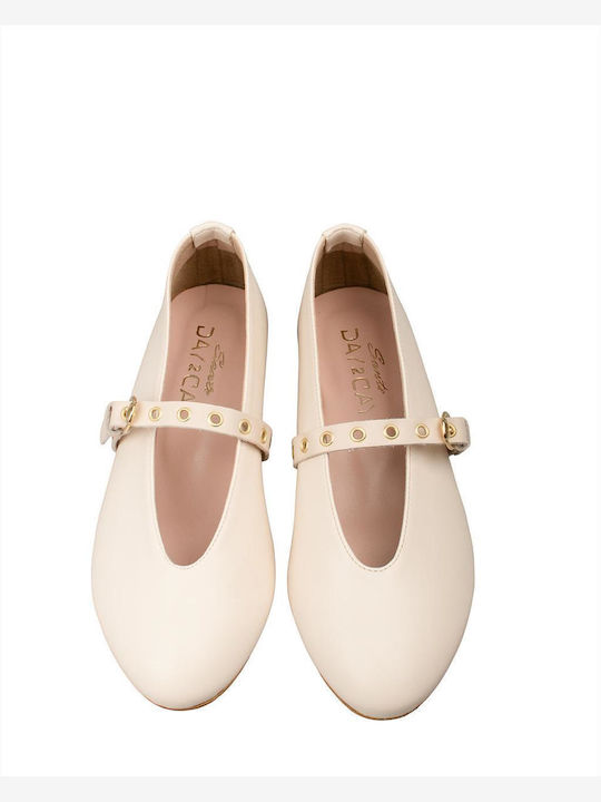 Damen Ballerinas in Weiß Farbe