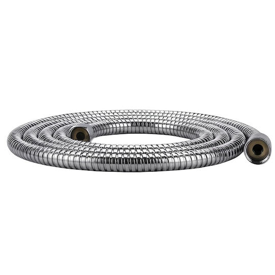 Avizar 2m Universale Doppel-Zink Duschschläuche Dichtungsringe Silber