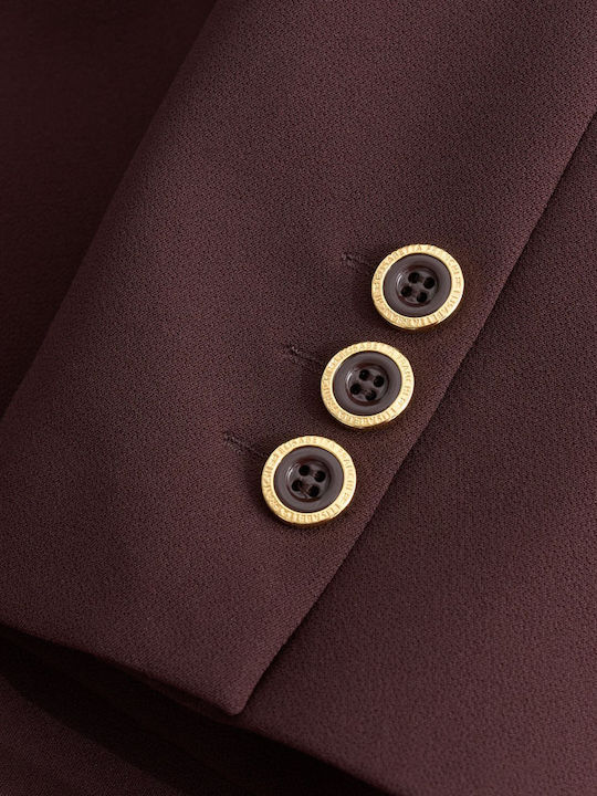 Elisabetta Franchi Sacou Dama Burgundia