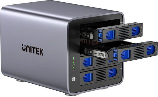 Unitek 4-bay External Sata 2.5/3.5 Hdd Ssd Enclosure Raid Usb-a S1301a