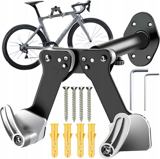 Suport Bicicletă Zola Brațe Reglabile 26.5-40 Cm Cadre 5 Cm Sarcină 25 Kg Aliaj Aluminiu Oțel 40x28x12 Cm Negru