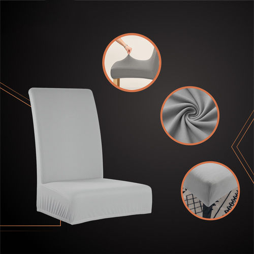Zola Elastische Abdeckung Für Stuhl Grau 65x40cm 6 Stück