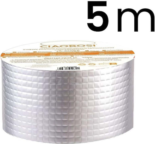 Avizar Adhesive Tape 10cm X 5m Butyl Rubber Waterproof Anti-backflow Silver