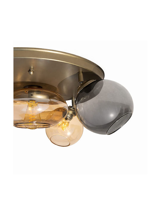 Plafonieră de Tavan 60 cm Aurie