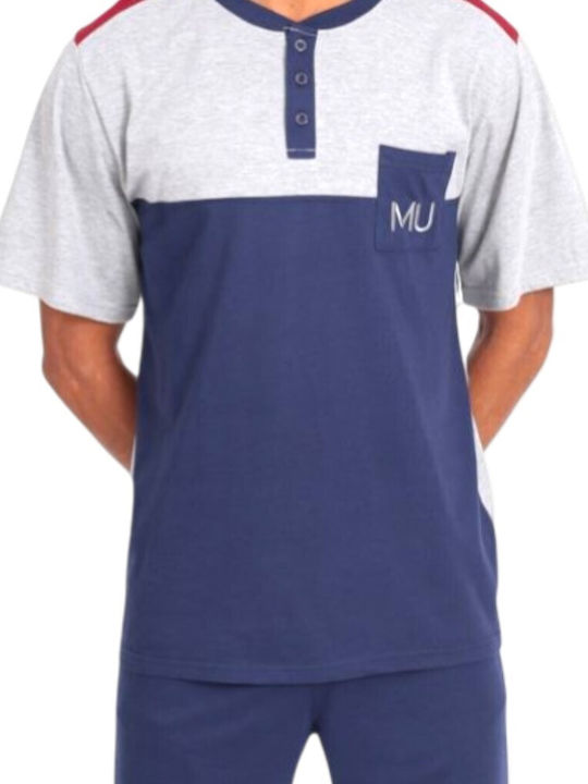 Uomo Summer Men's Pyjama Dark Blue