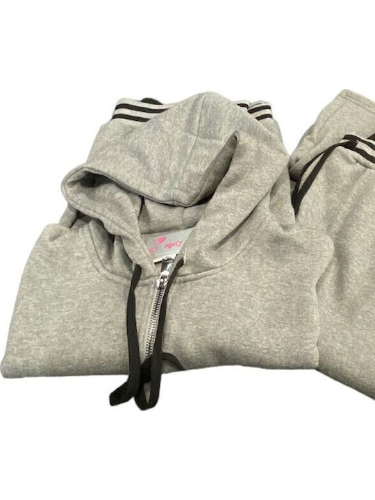 Uomo Winter Herrenpyjama Grau