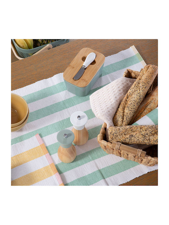 Nef-Nef Homeware Runner Cotton Set Jeremy Yellow 45x140cm